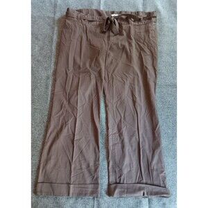 Pants Liz Lange Maternity Brown Slacks Trousers womans Size 16